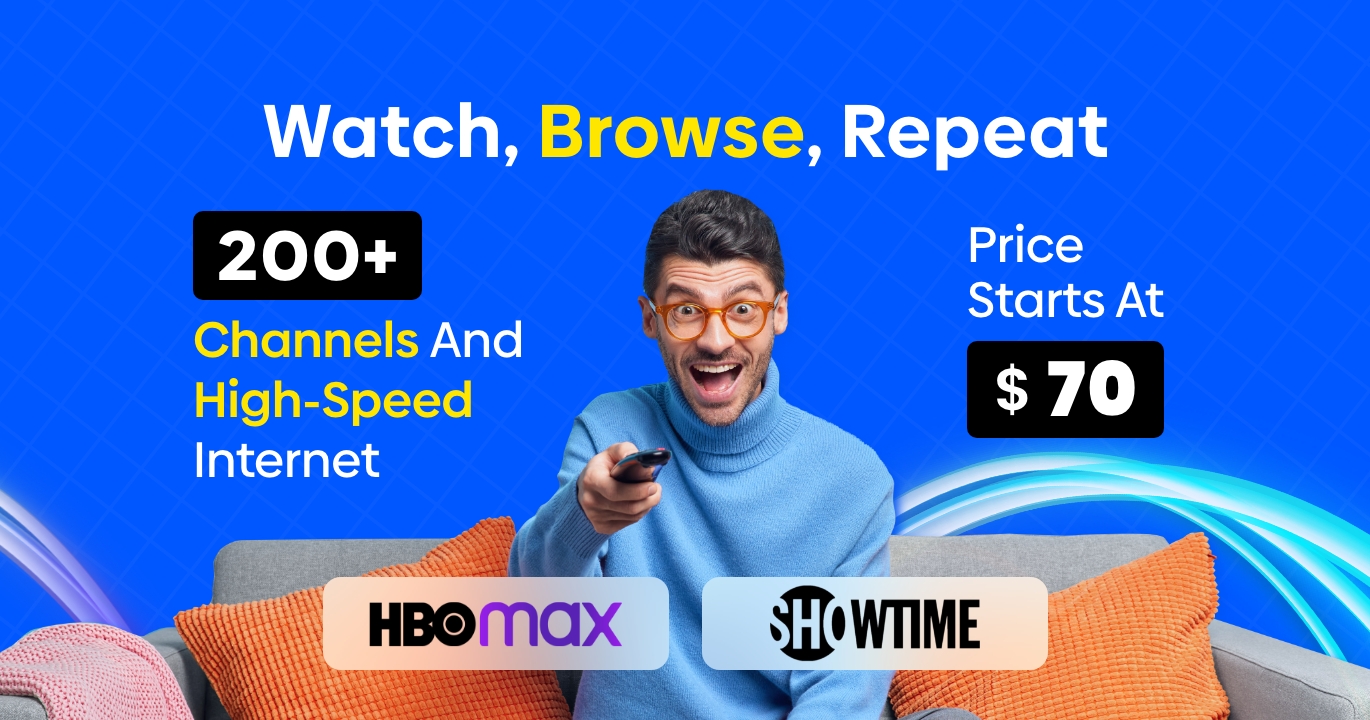 internet and tv banner